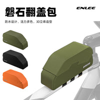 ENLEE Bike Top Tube Bag with Magnetic Flip Cover, Waterproof Saddle Bag
