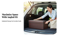 Compartmentalized Design Collapsible Trunk Organizer Large Capacity Collapsible Multi-Compartment Box Portable Car Storage Sturdy for SUV Owners, Families, Travelers, Grocery Shopping, Road Trips, Camping