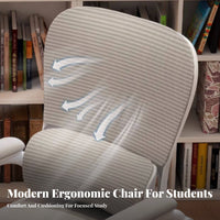 Adjustable Ergonomic Kids' Chair Lumbar Assist Study Seat Split Supportrest With Limb Supportrestsrests for Teenagers, Children
