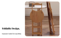 Folding Bar Chair with Backrest Strong Bearing Capacity for Kitchen, Homeowners