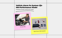 100W PA system for vehicle alerts