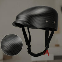Half Helmet with Goggles Slim-Fit Vintage Scooter Helmet Quick-Release Glossy for Commuters, Commuting