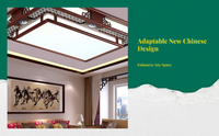 Dimmable LED wood ceiling light