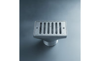 Stainless Steel Slotted Pool Drain Brushed Metal Pool Overflow Drain Long-Lasting Adapter Flush-Mount for Homeowners