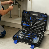 Home Repair Tool Kit Handy Tool Kit with Case Heavy Duty for Garage, Homeowners