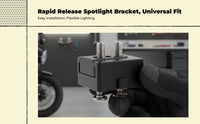 Aluminum bracket, quick release