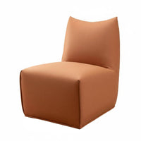 Upholstered Single Sofa Minimalist Design CumulusShaped Armchair Space-Saving Size Plush Upholstery for Readers, Studying Corner