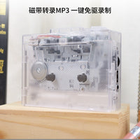 USMEI Transparent Cassette Player K68T with MP3 and U Disk Playback