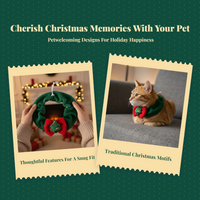 Plush Christmas Pet Scarf, Tree Soft, Winter Accessory