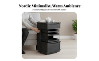 Wheeled Tea Cabinet With casters Mobile Storage Vintage design Multi-Functional for Homeowners, Office Workers