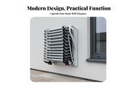Wall-Mounted Retractable Ladder Foldable Retractable Attic Ladder Indoor Outdoor Use Pull-down Loft Stairs for Homeowners, Adults, Garage, House, Roof