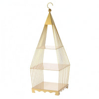 Birdcage Dessert Stand Hanging Hook Birdcage Dessert Display Iron Construction Table Decor for Buffet
