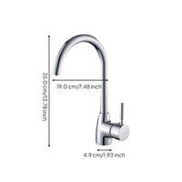 Brass Double Handle Kitchen Faucet, Hot & Cold Mixer