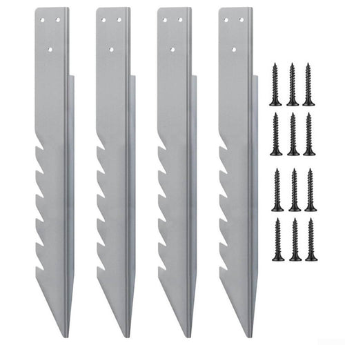 4 Pieces Swing Set Anchor Kit Heat-Immersed Galvanized Heavy Duty Ground Anchor Reusable Outdoor Hardware for Backyard