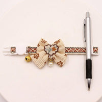 Adjustable Bow Tie Polyester Neck Strap for Domestic Cats, Stylish Accessory and Functional Gift for Cat Lovers (Single)