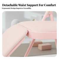 Stable Design Iyengar Mind-Body Practice Chair Heavy-Duty Mind-Body Practice Auxiliary Chair Non-Slip Feet Fitness Equipment Stretch Assist for Beginners, Seniors, Home Practice