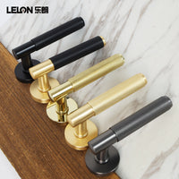 American Style Gold Door Lock, Zinc Alloy, Lever Handle, Silent