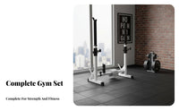 Heavy-Duty Adjustable Squat Rack Non-Slip Feet Multi-Function Bench Press Rack Stable H-Frame Base Split Squat Stand Powder Coated Finish for Men, Weightlifters, Bodybuilders
