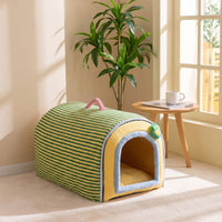 Pet Tunnel Bed Heatedcat Hideaway Soft Pet House for Bedroom