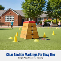 Kindergarten Vaulting Box, Wooden Detachable Gymnastics Equipment, Adjustable Height, School Fitness