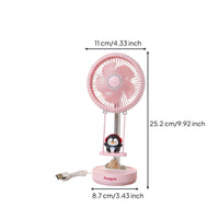 Rechargeable Desk Fan 3-Speed Home Gadget for Office