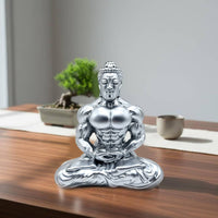 Meditative Muscle Buddha Decoration Creative Design Muscular Buddha Statue Resin Desktop Decoration Hand-Polished Feng Shui