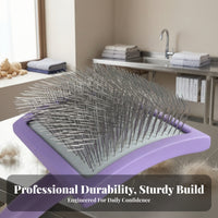 Ergonomic Flat Slicker Brush
