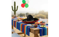 Mexican Felt Sombrero Decorative Balls Gold Trim Costume Hat Lightweight Fiesta Celebration Hat for Partygoers, Cosplayers