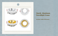 Adjustable GU10 LED Downlight Housing