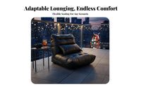 Quilted Floor Lounger Minimalist Design Lazy Sofa Multipurpose Use Full Figure Support for Students, Bedroom, Balcony