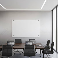 Attractive Glass Whiteboard Ultra-White Tempered Glass Whiteboard Office Display Rectangular Non-Porous for Home