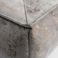 Footstool Pouf Chair Pouffe, Velvet Beanbag Ottoman Round Circle, Living Room Po #variant:Square M (38x38x14cm)