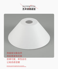 简约白色灯罩透光塑料pp灯罩北欧风台灯落地灯壁灯外壳罩配件批发