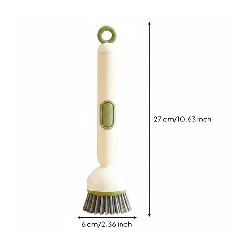 Soap Dispensing Dish Brush Multipurpose Liquid Dispensing Cleaning Brush