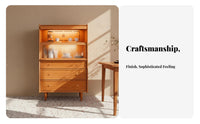 Sideboard with Glass Doors Nordic design storage shelf Modern Design Multi-Functional for Homeowners, Entryway, Hallway, Bedroom
