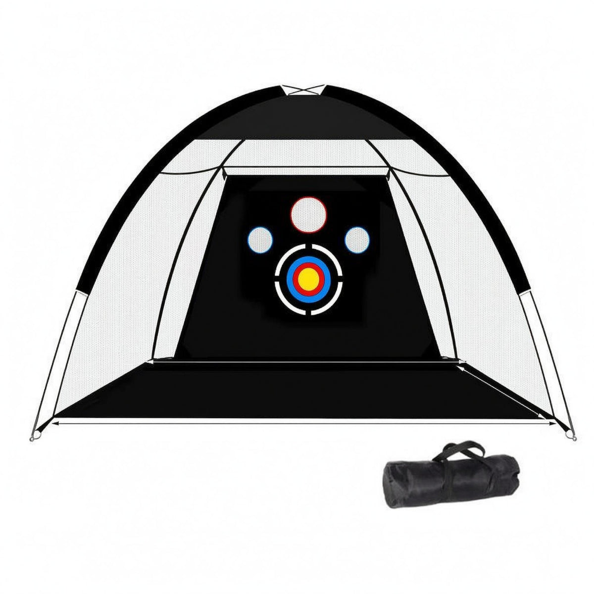 Arched Golf Net with Targets Sports Gear Indoor and Outdoor