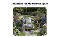Waterproof 4-Piece Woven Sofa set UV-Resistant Patio Conversation Set All-Weather Garden Seating Group Handwoven Design for Hotel Managers, Party Hosts, Balcony, rearyard, Porch, pool deck area
