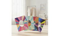 4 Pieces Color Comparison Card with Face Cutout Rounded-Corner Seasonal Color Palette Card Glossy Seasonal Palette Cards for Outfit Coordination