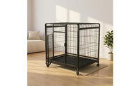 Metal Pet Cage Wheels Wheels Portable Pet Cage Square-Tube Frame