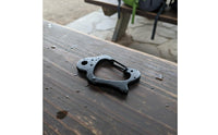 Irregular Shape Carabiner Versatile Keychain Hook Rustproof Stainless Steel Spring Buckle for Campers, Constant Carry, Camping