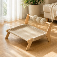 Raised Feline Bed Sturdy Construction Elevated Feline Bed Easy to Install