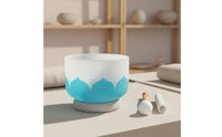 Stress Relief 432hz Healing Bowl 8 Inch Crystal Singing Bowl for Meditation Practitioners, Mindful Movement Enthusiasts