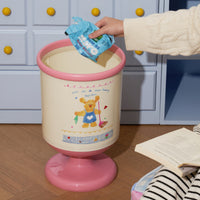 Pedestal Trash Can Wide Opening Floor-Standing Trash Can Easy to Clean