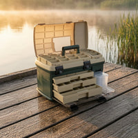 Fishing Tackle Box with Drawers Multi-Compartment Fishing Tackle Box Heavy-Duty Gear Case for Anglers, Fishermen