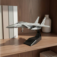 1/100 Scale F-15C Model Highly Detailed Diecast Fighter Jet for Office Decor