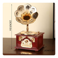 Tabletop Melody Box Novelty Desktop Melody Box Desk Ornament Decorative Decoration Glossy for Collectors, Shelf, Nightstand
