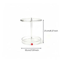 Transparent Acrylic Jewelry Stand Multi-Tier Necklace Display Rack Space-Saving Earring Holder Stand Easy to See for Vanity, Bedroom