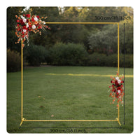 Square Metal Arch Frame Versatile Square Metal Backdrop Arch Simple Assembly Heavy Duty Party Backdrop for Outdoor