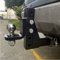 10 Inch Drop Hitch Mount Powder Coated Adjustable Trailer Hitch Ball Mount Anti-Tamper-Resistant for Rough-Terrain