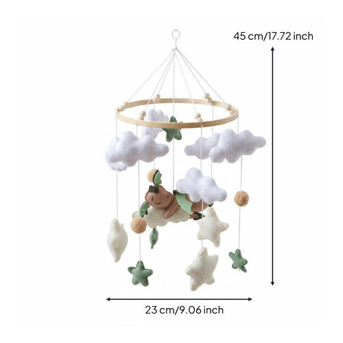 Textile Crib Mobile Environmentally Conscious Nursery Decor for Infants